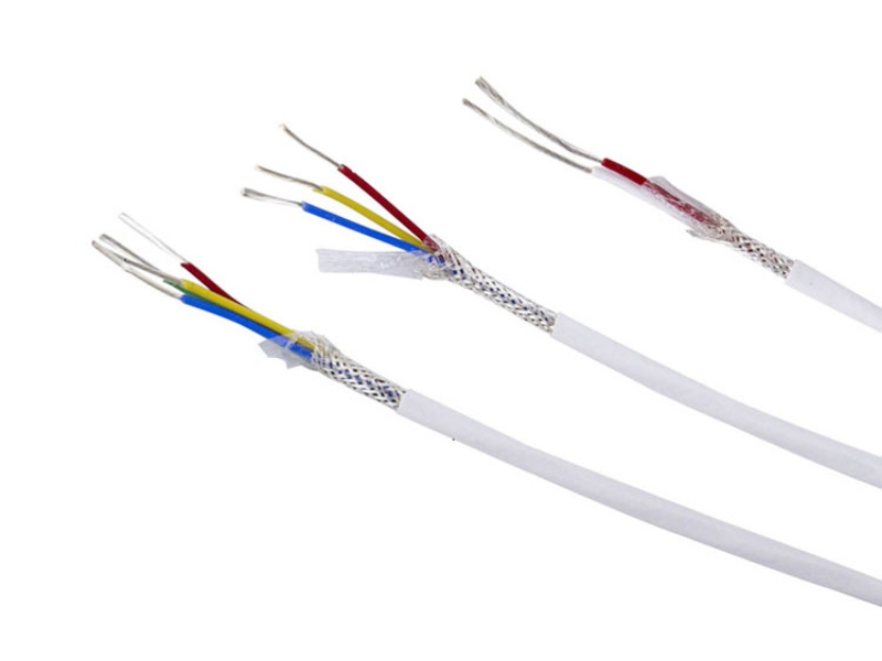 Silver /Tin Plated AFPF Shield Cable Signal Cable White Jacket